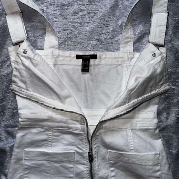 White denim fitted dress - Picture 3 of 3